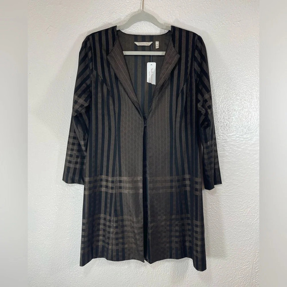 Soft Surroundings NWT Stonehaven Plaid Duster Coat Cardigan Jacket Women’s Sz PM - Picture 1 of 15